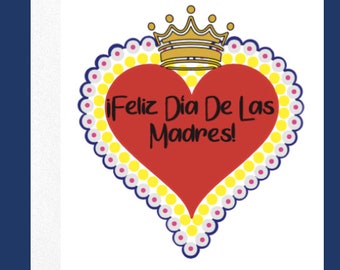 Feliz Día de las Madres Greeting Card | Mother’s Day Card | Sacred Heart Design