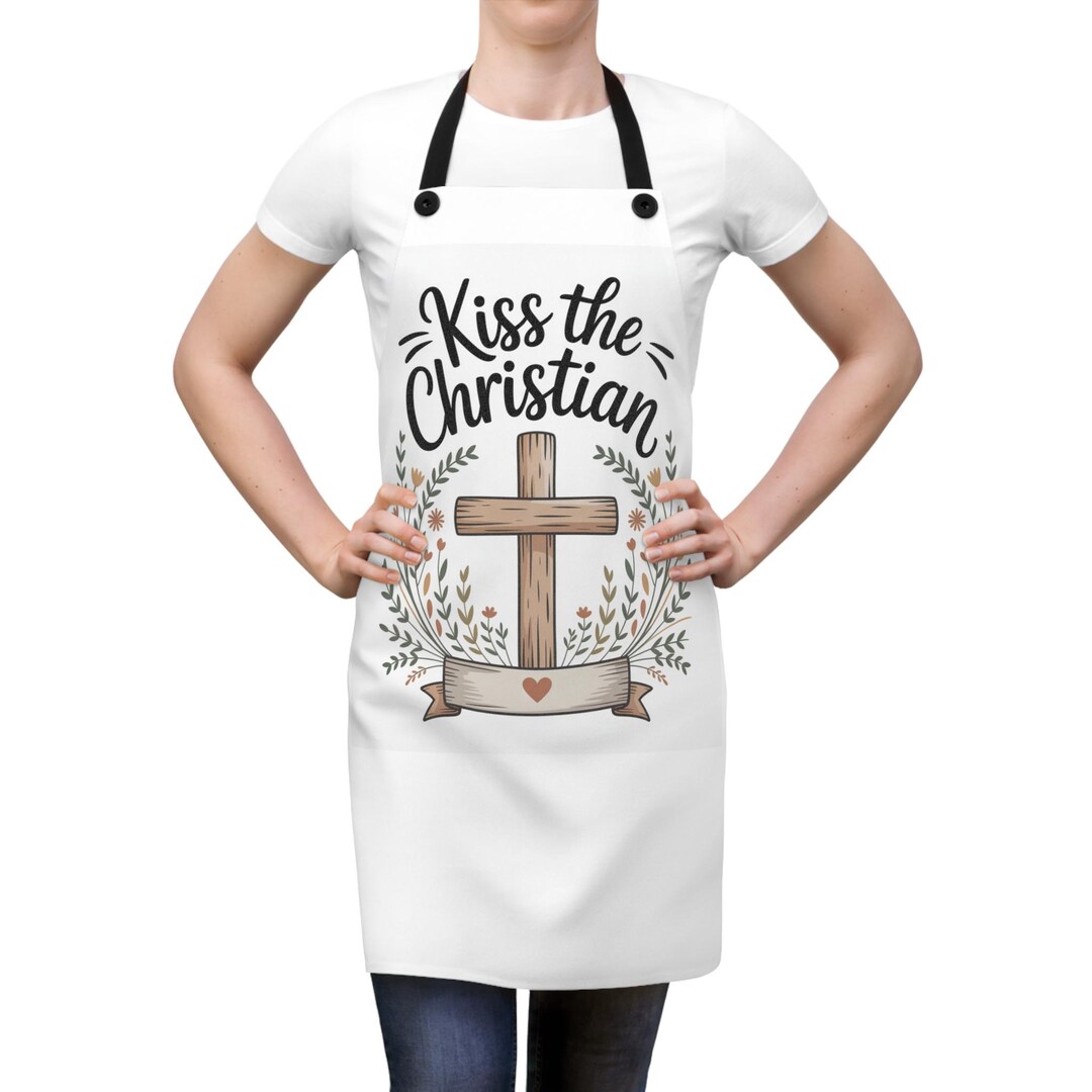 Religious Aprons Christian-themed Apron, Faith-based Cooking Gift, Christian Kitchen ...