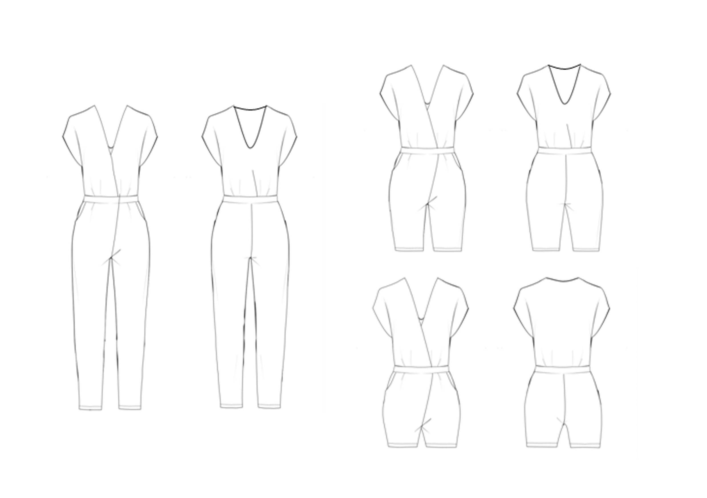 Jumpsuit Pattern clove Sz 3246 PDF Pattern Etsy
