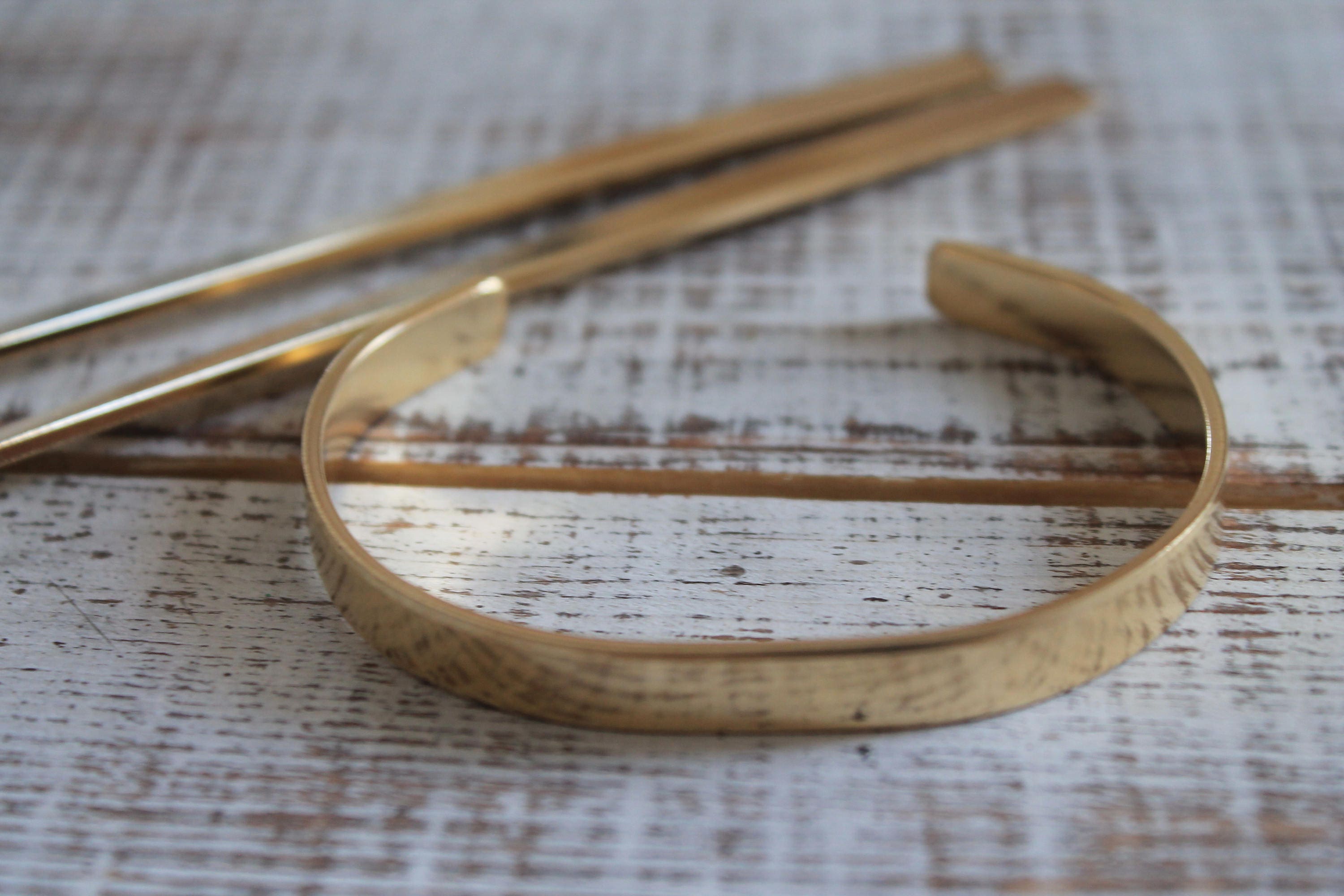 TEN 1/4 by 6 brass cuff bracelet blanks Red Etsy