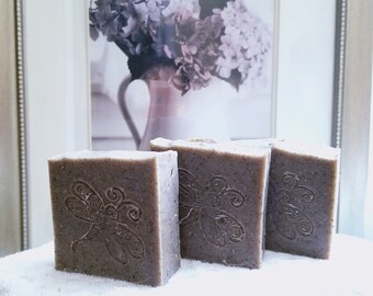 Lavender soap. Handmade, homemade, natural