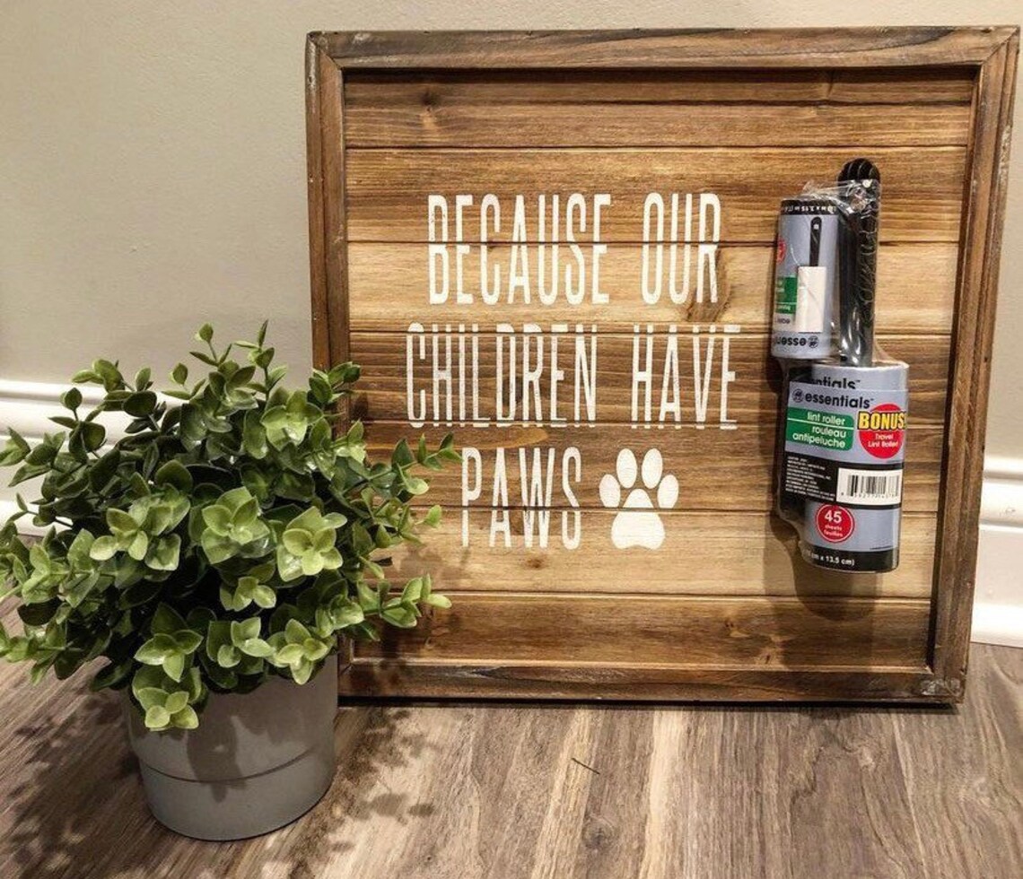 Dog Lint Roller Sign Dog Sign Pet Sign Lint Roller Lint Etsy