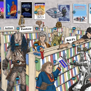 1980s Sci-Fi and Fantasy Month of Movies Calendar