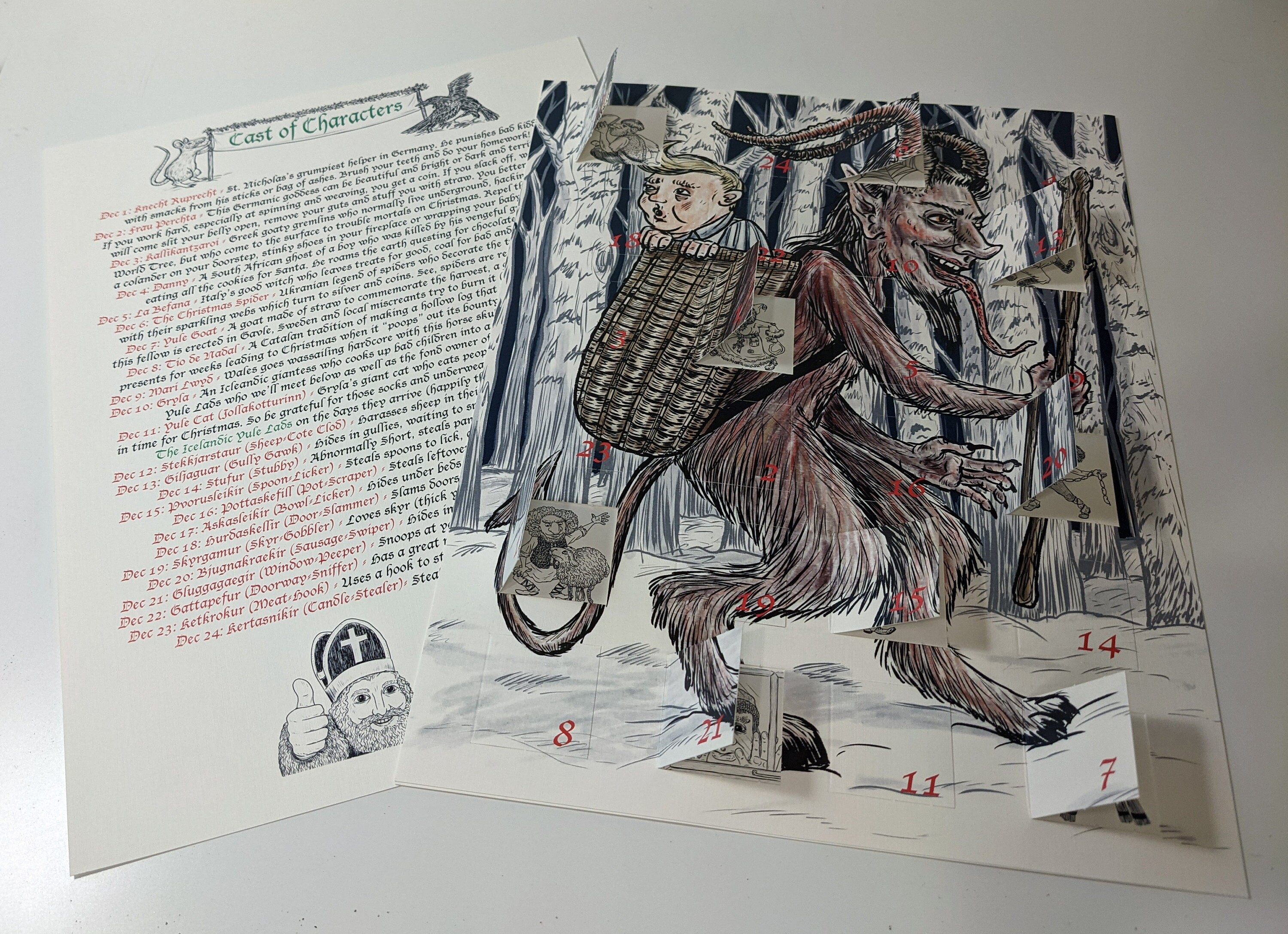 Badvent Calendar: A Krampus and Creepy Christmas Creatures - Etsy
