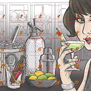 30 Days of Cocktails Mixology Calendar