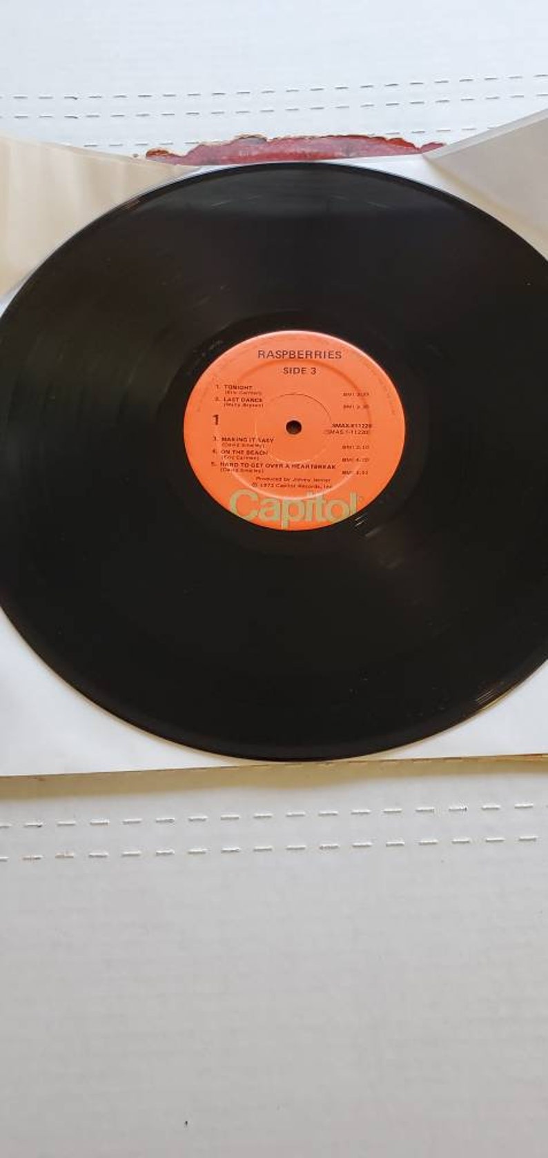 Raspberries Side 3 LP 1973 Capitol Records Original Etsy