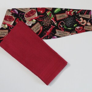 Cajun Cooking Kitchen Boa: Wearable Over-the-Shoulder Towel