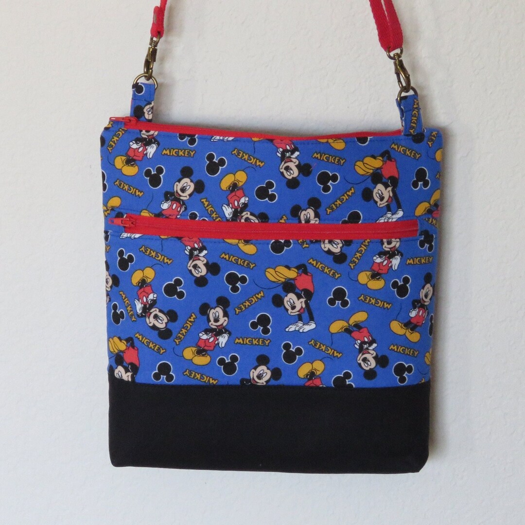 Disney Crossbody Bag Purse Mickey Mouse Print Cross Body Etsy
