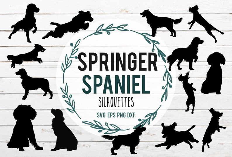 Download 20 Springer Spaniel Silhouette Svg Bundle Dog Svg Cut File Dog Png Lab Svg Dachsund Svg File For Cricut Cameo Cute Dog Clipart Shapes Clip Art Art Collectibles Vadel Com