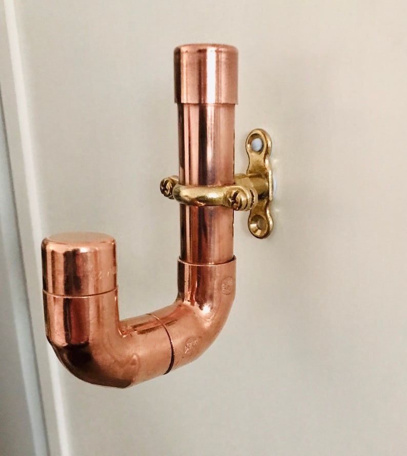 Solid Brass Pipe Mount Fixing Bracket Steam Punk Etsy