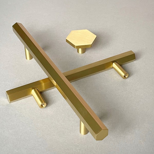 Hexagon Drawer Pulls Etsy UK