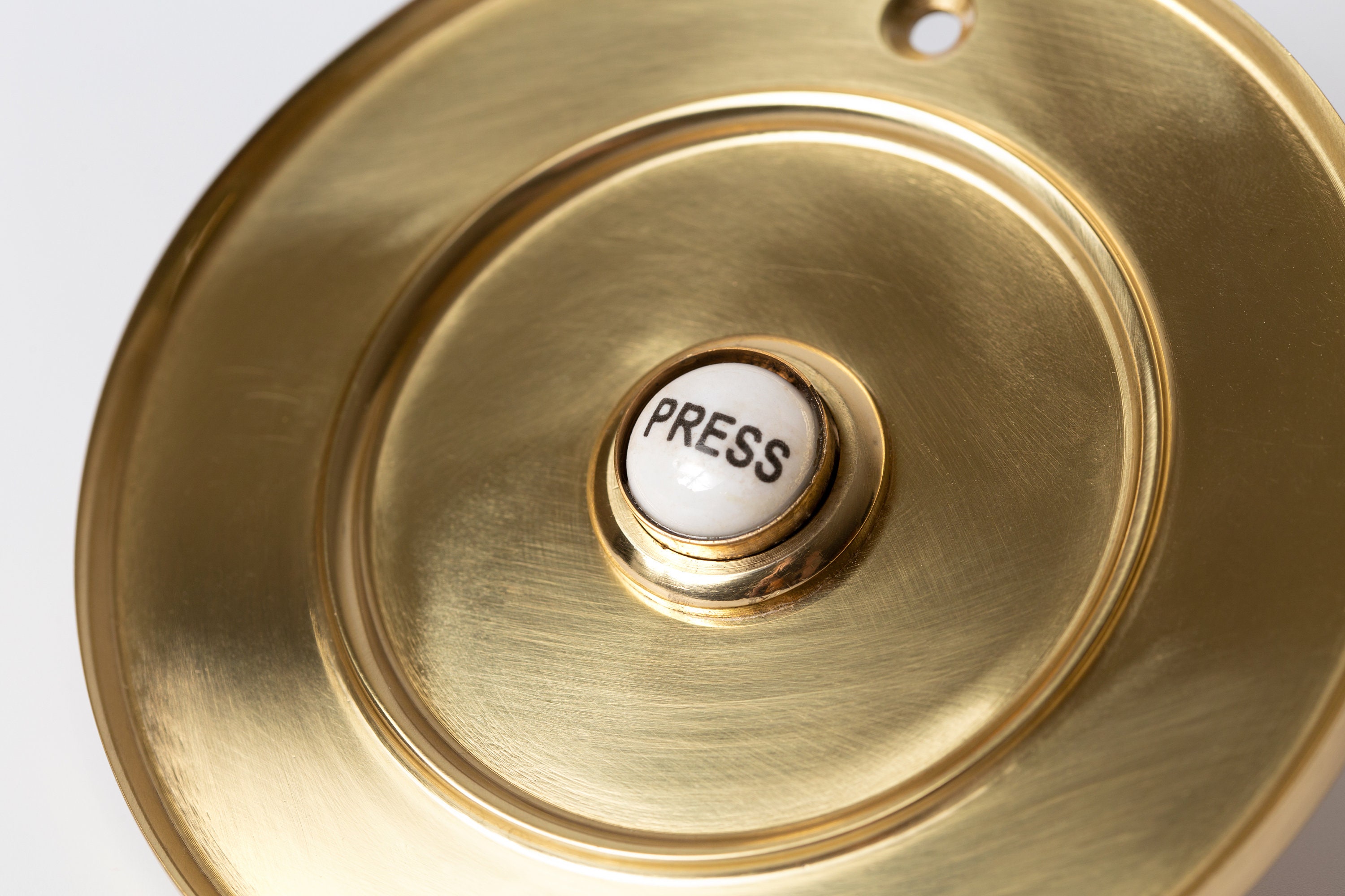 Large Solid Brass Wired Doorbell Steampunk Door Bell Etsy UK