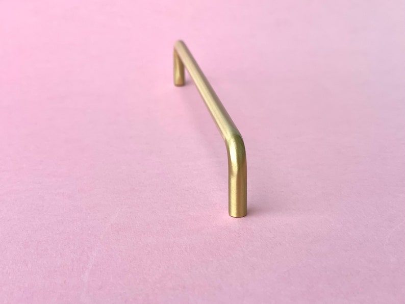 PREMIUM Solid Brass Kitchen Handles Satin Gold Kitchen Etsy
