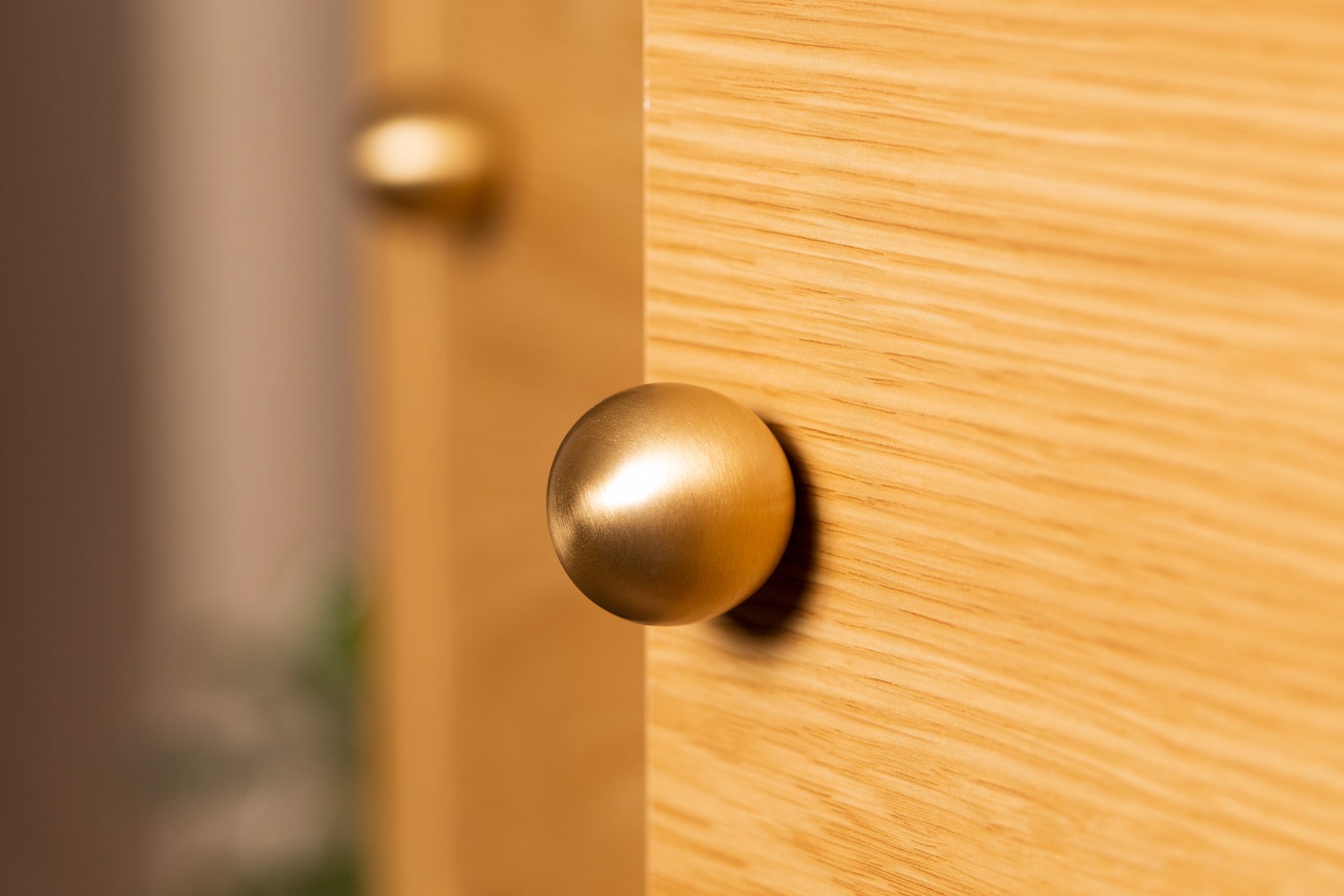 Large 32mm Solid Brass Knobs Kitchen Knobs Etsy