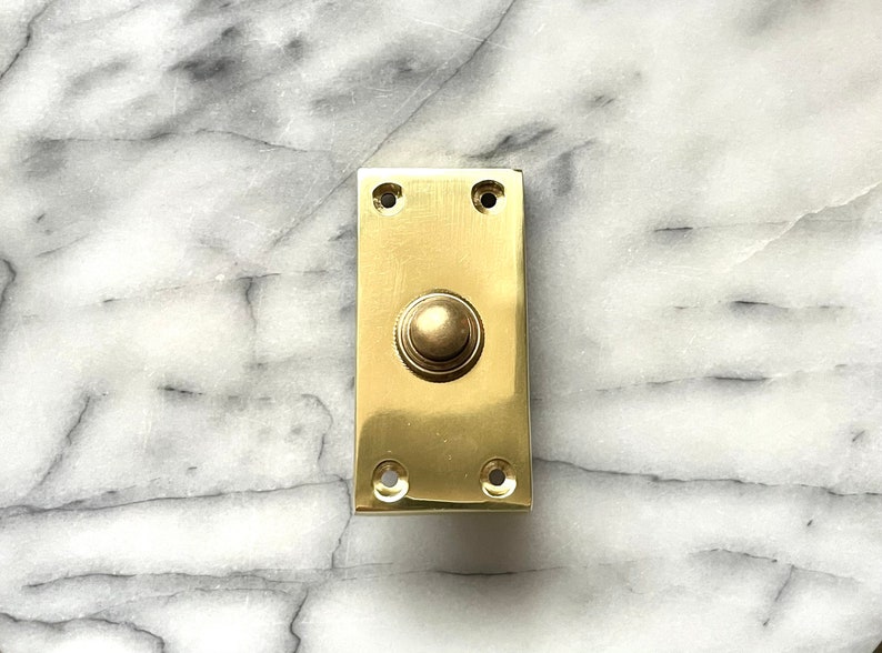 Solid Brass Wired Doorbell Steampunk Door Bell Edwardian Etsy UK