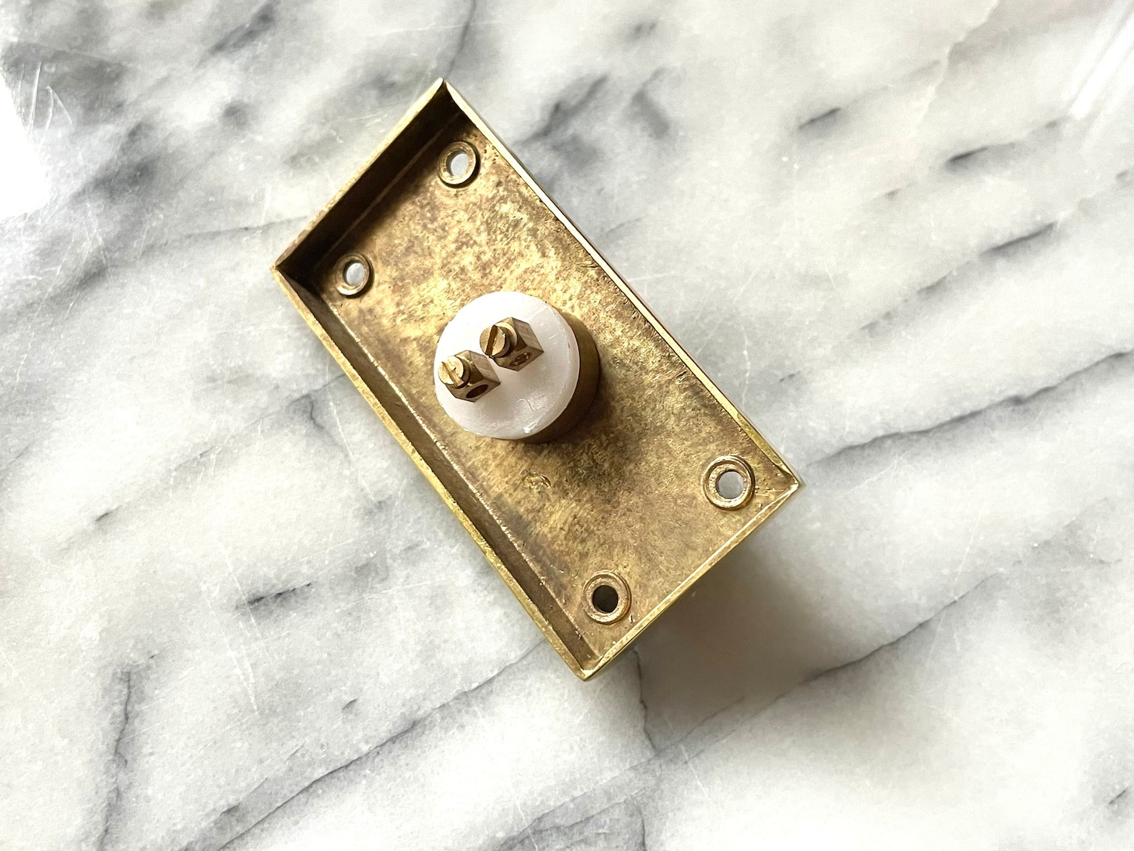 Solid Brass Wired Doorbell Steampunk Door Bell Edwardian Etsy UK