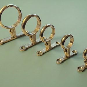 Soporte de fijación para tubería de latón macizo / estilo steampunk / industrial / cobre 1/2" 15 mm 3/4" 22 mm