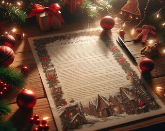 Printable The Left Right Star of Bethlehem  - Left Right Christmas Holiday Gift Exchange Game Story