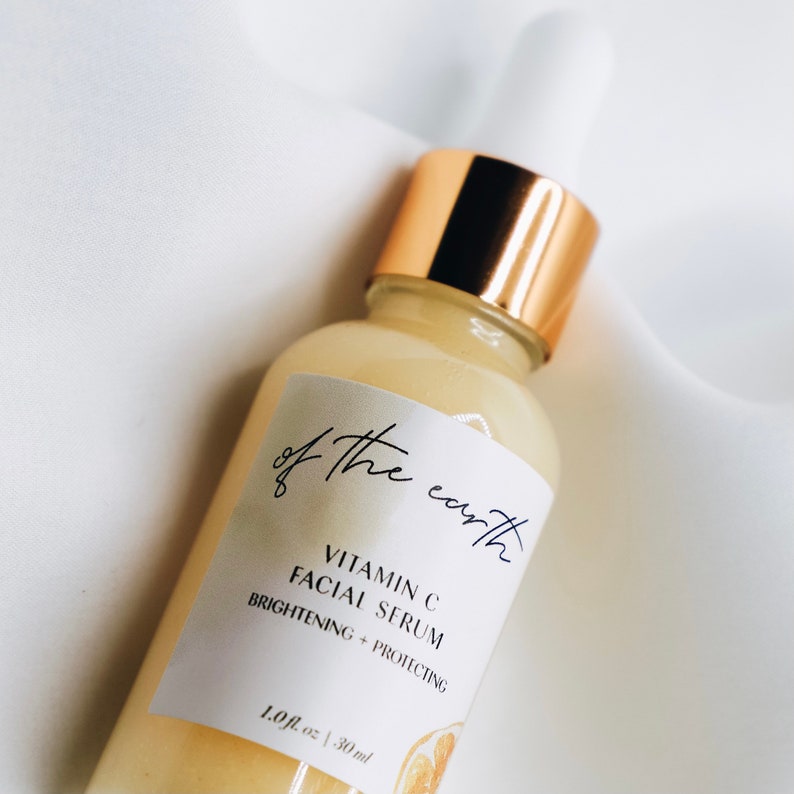 Organic Vitamin C Jojoba Facial Serum Brightening Facial Etsy
