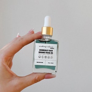 Blue Tansy × Squalane Organic Face Oil / Calm Redness / Vegan, Sustainable, Natural Skincare / Eco Friendly