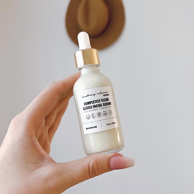 Clearing Facial Serum: Niacinamide x Green Tea, Organic Face Serum For Sensitive Skin