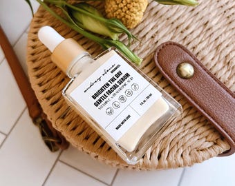 Vitamin C Face Serum with Hyaluronic Acid | Organic and Brightening Serum For Sensitive Skin