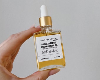 Vitamin C and Papaya Seed ORGANIC FACIAL OIL • Natural, Sustainable, and Eco-Friendly • Organic Skincare for Sensitive Skin • Face Serum