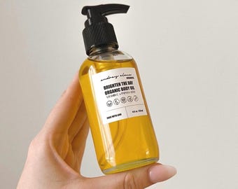 Vitamin C Body Oil with Papaya Seed | Organic x Brightening Body Oil For Sensitive Skin