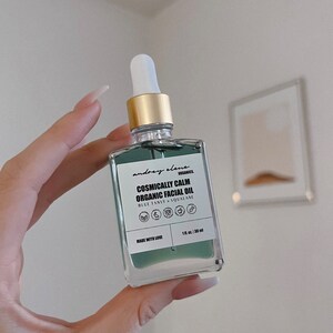 Blue Tansy × Squalane Organic Face Oil / Calm Redness / Vegan, Sustainable, Natural Skincare / Eco Friendly