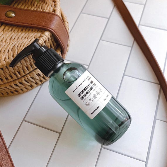 Blue Tansy and Squalane Organic Body Oil: Calming Body Moisturizer for Dry, Sensitive Skin