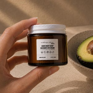 Avocado Butter and Peptide Recovery Eye Cream: Anti-Aging Eye Treatment, Hydrates Dry Skin, Smooths Wrinkles, Brightens Dark Circles