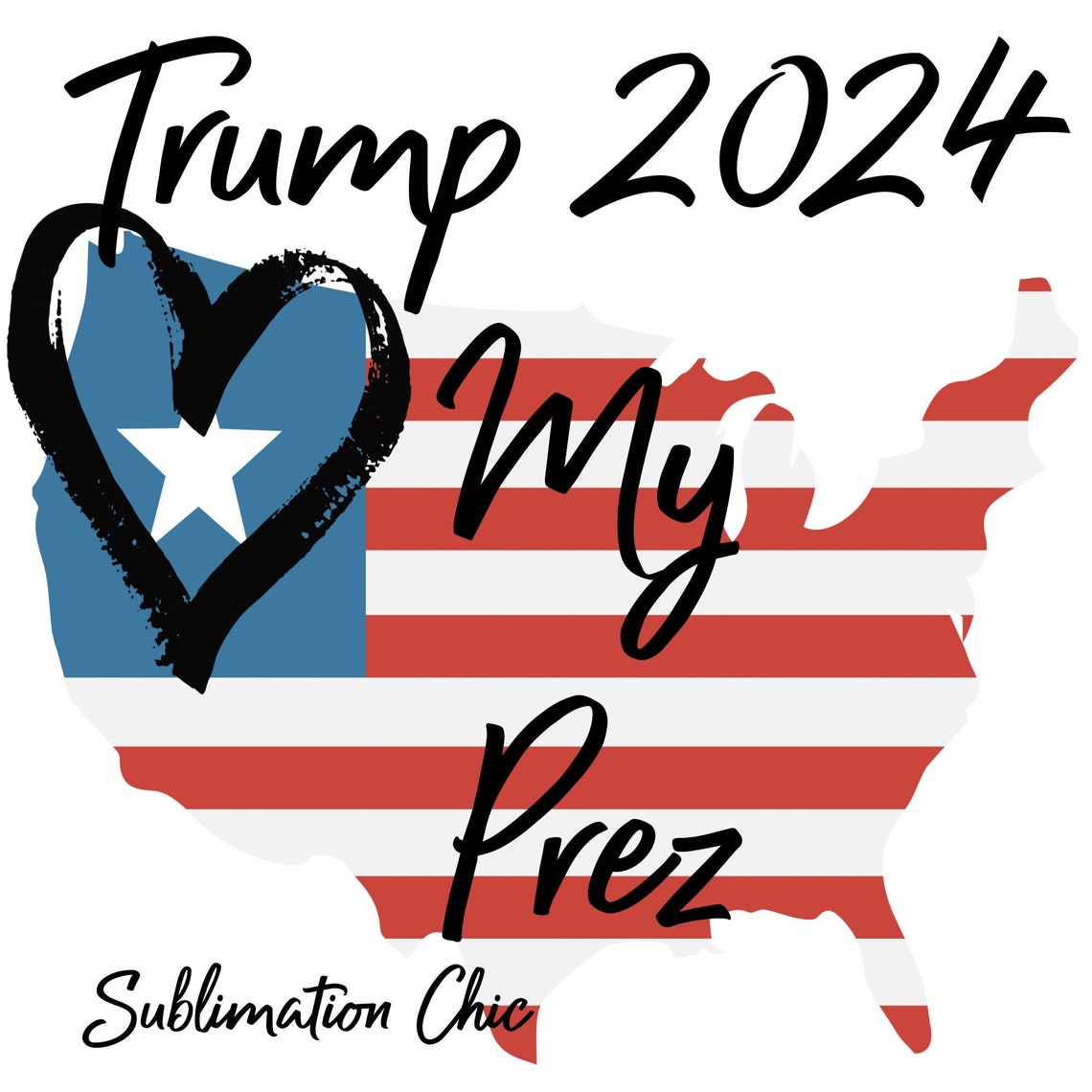 Sublimate Digital Design Trump 2024 Sublimation Transfer Etsy