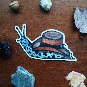 TRUE COWBOY Vinyl Sticker - Western Cowprint Schnecke wasserfest glänzend