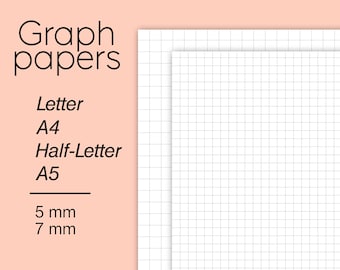 a5 graph paper etsy