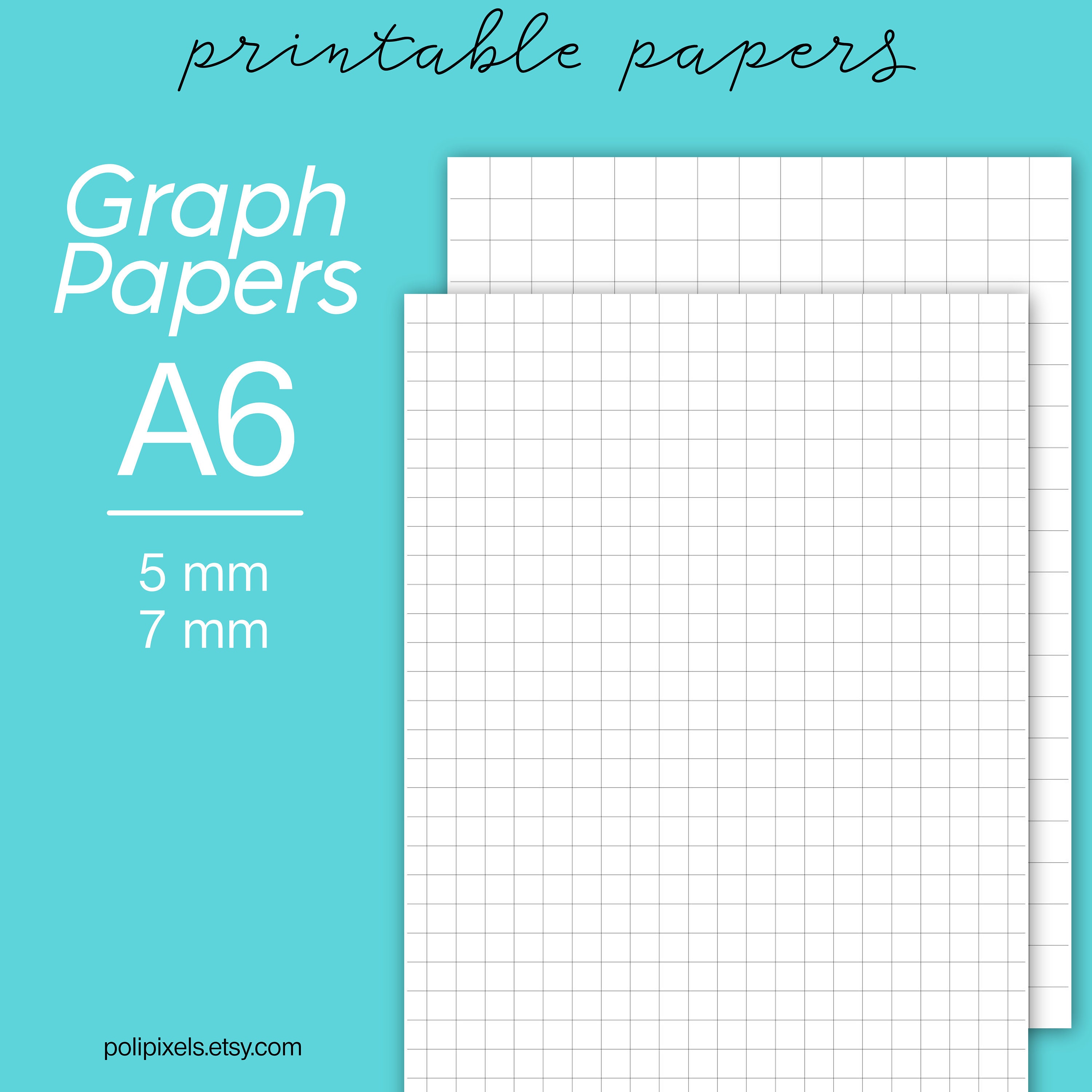 A6 Graph Paper Printable Graph Paper Digital Planner Etsy A6 Graph Paper Printable Graph Paper Digital Planner Etsy