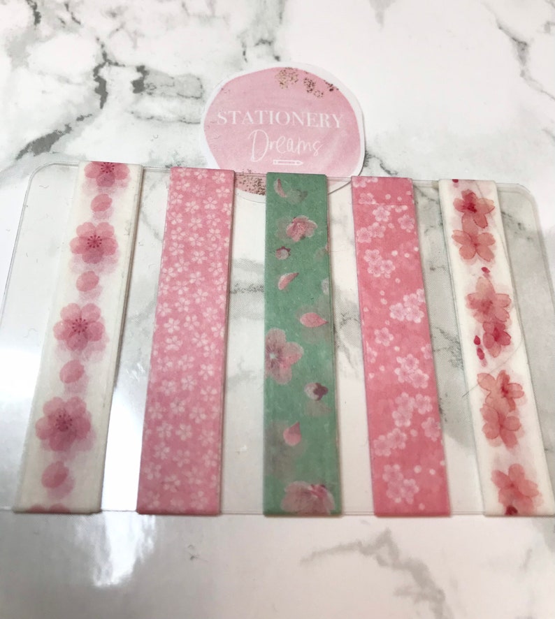 Slim Pink Cherry Blossom Washi Tape