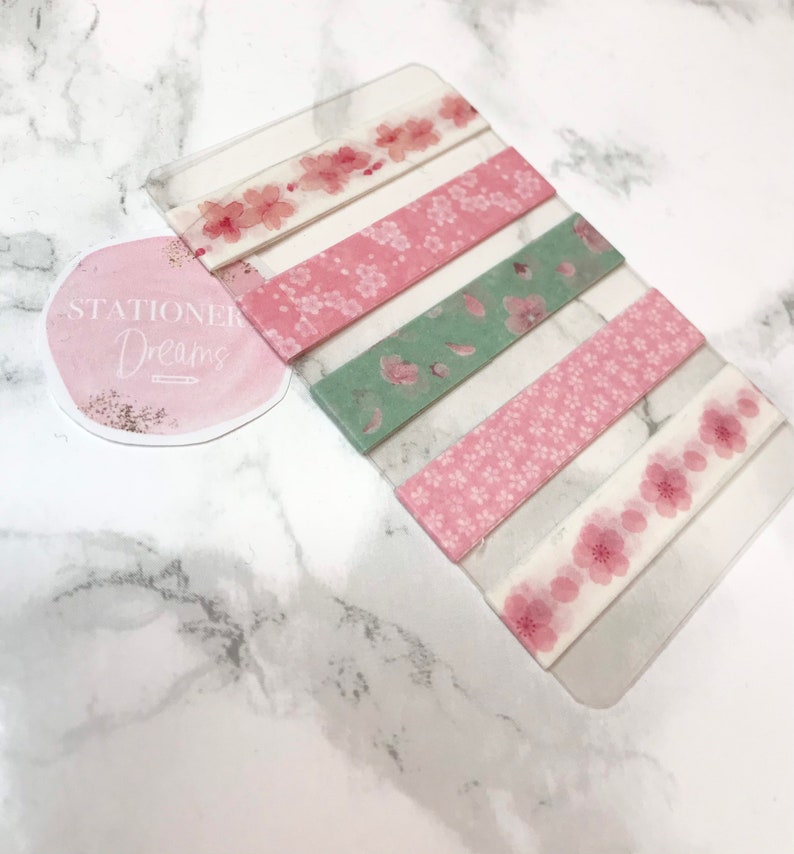 Slim Pink Cherry Blossom Washi Tape