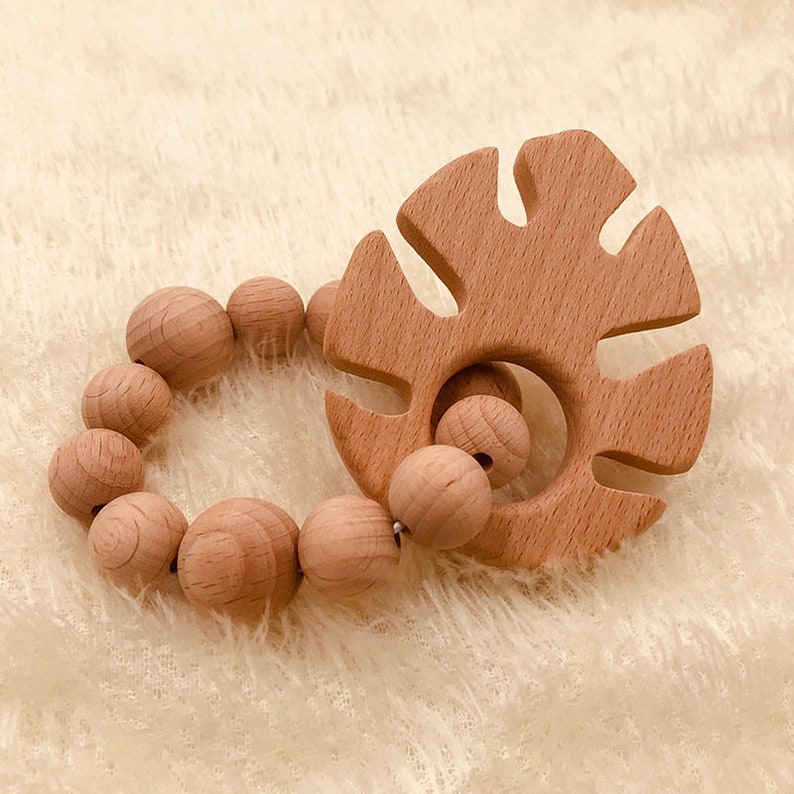 10 Designs Organic Beech Wood Animal Baby Toy / Wooden Rattle Etsy