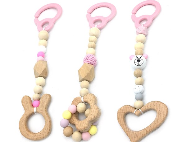 wooden car seat toys