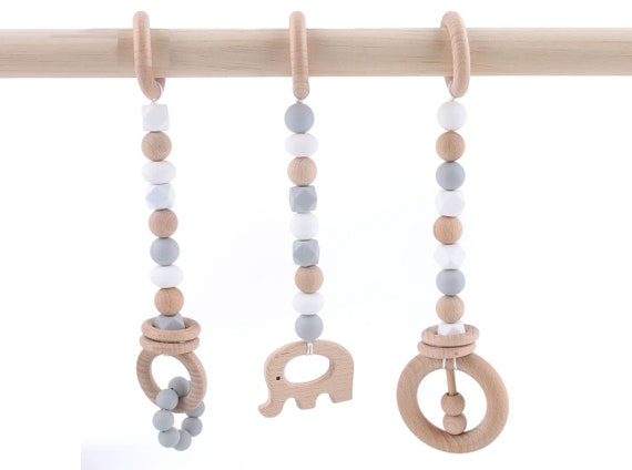 wooden elephant teether