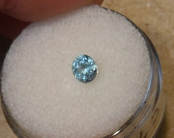 Sky Blue Tourmaline Gemstone: Oval Supernova Cut, .415 ct