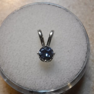Montana Sapphire: .355 ct Loose Gemstone or Sterling Silver Pendant