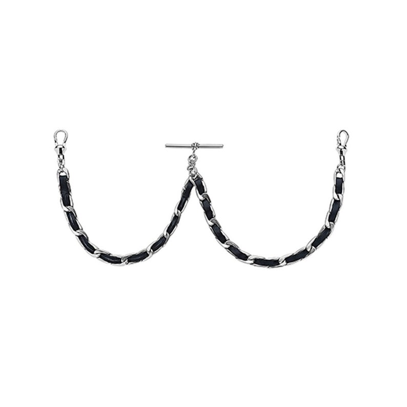 Mens Stainless Steel Leather Vest Chain // Leather Vest Chain Etsy