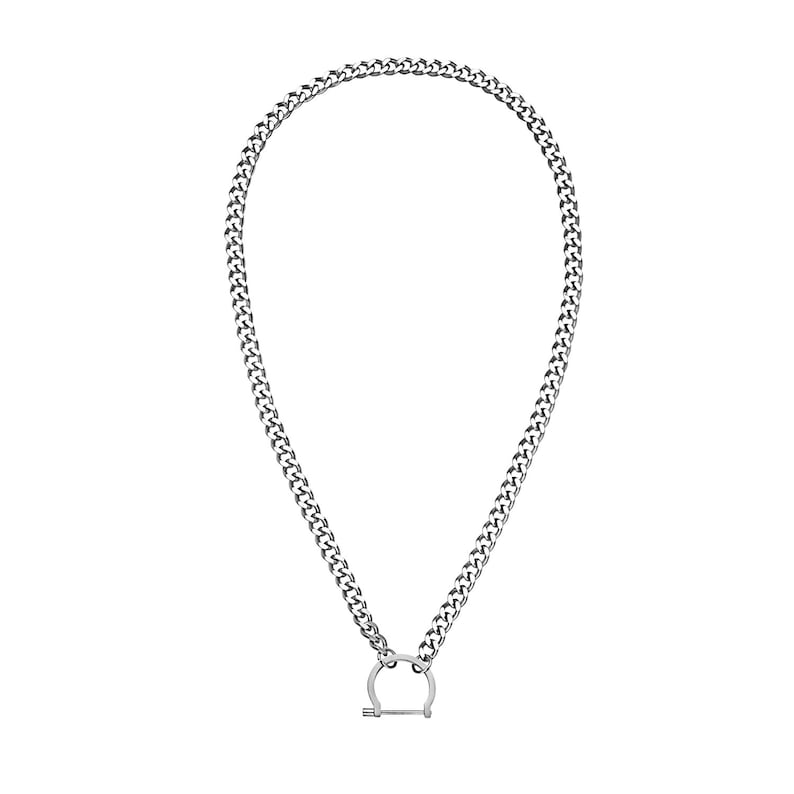 Unisex curb link bracelet mens necklace Locked Bar Cuff Shackle Band Stack Ring Jeremy Meeks 4 in 1 collection mens wallet chain