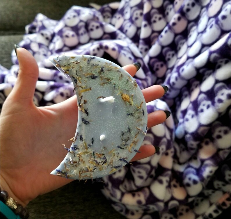 Blue Moon soy wax pillar candle