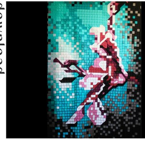 Flower Wall Hanging Quilt Pattern - PDF download - English - measurements: American standard