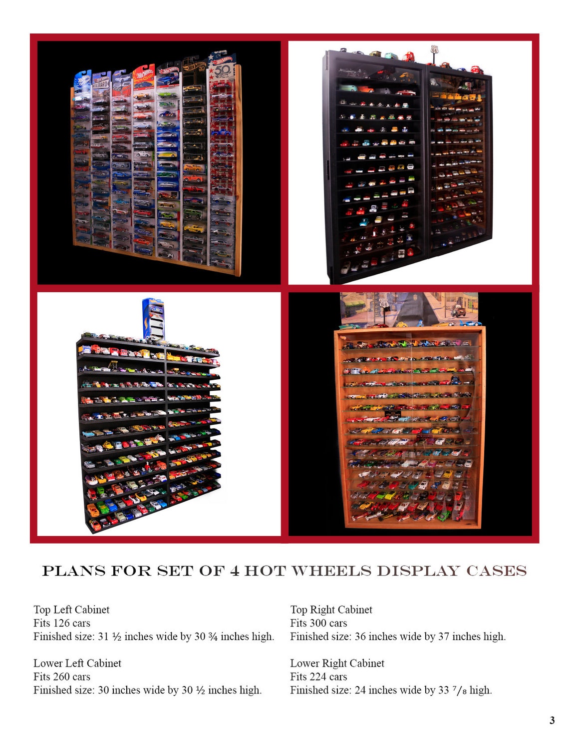 Hot Wheels Display Case Plans Building Plans PDF Download Etsy