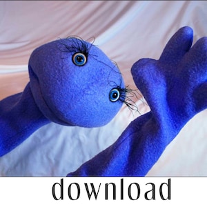 Modello marionetta dinosauro - Scarica PDF - Inglese - Misure: standard americano