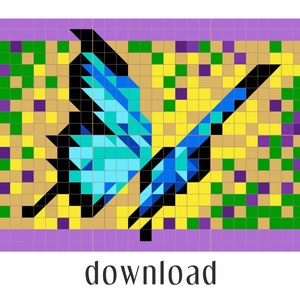 Butterfly Quilt Pattern - PDF download - English - measurements: American standard