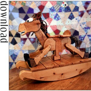 Antique 1890 Rocking Horse for Toddlers Wood Toy Plans